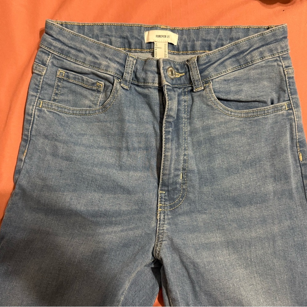 Forever 21 Sky Blue Denim Pants